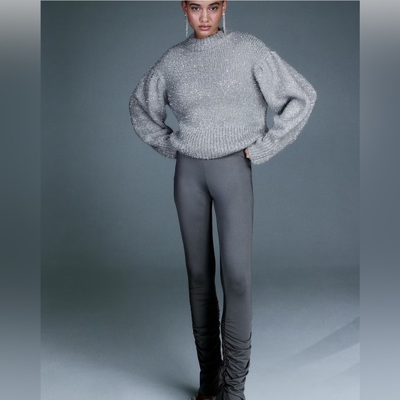 H&M BALLON SLEEVE SWEATER - Picture 2 of 5